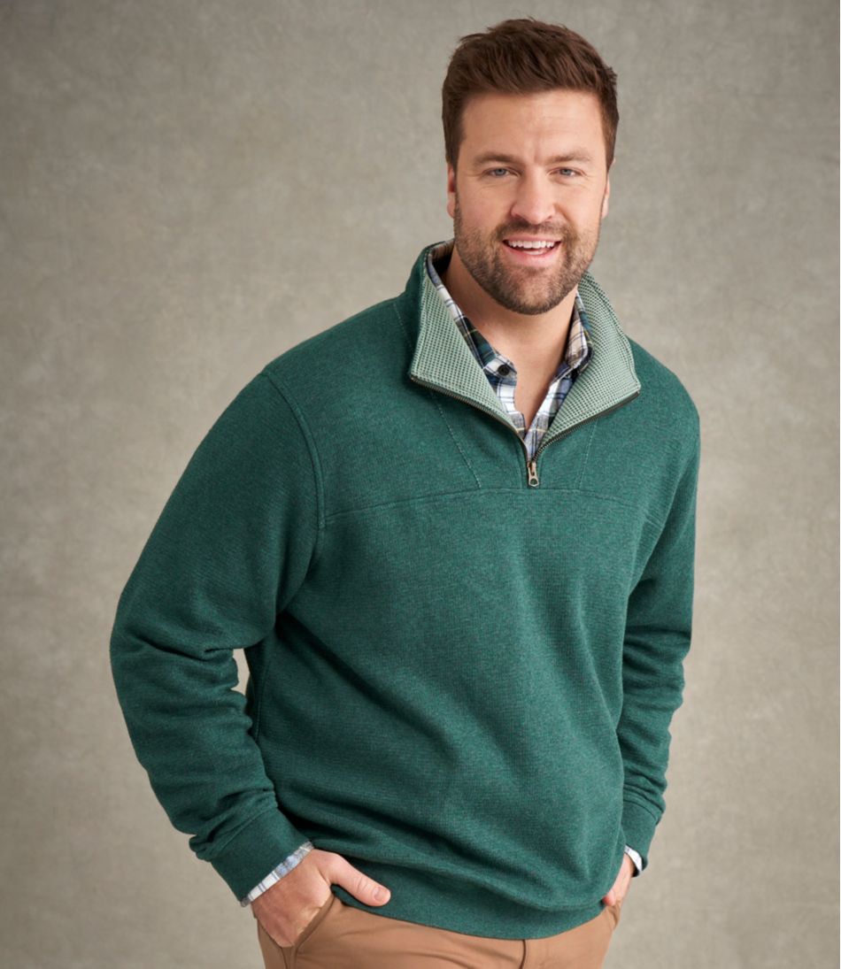Men's All Seasons Textured Sweats, Quarter-Zip | L.L.Bean near me