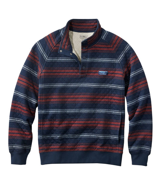 Men's Quilted Sweatshirt, Mockneck, Stripe | L.L.Bean near me