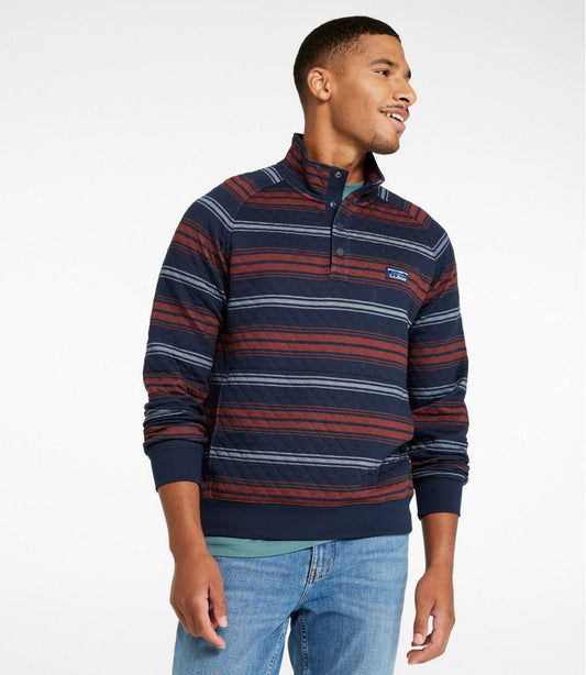Men's Quilted Sweatshirt, Mockneck, Stripe | L.L.Bean near me