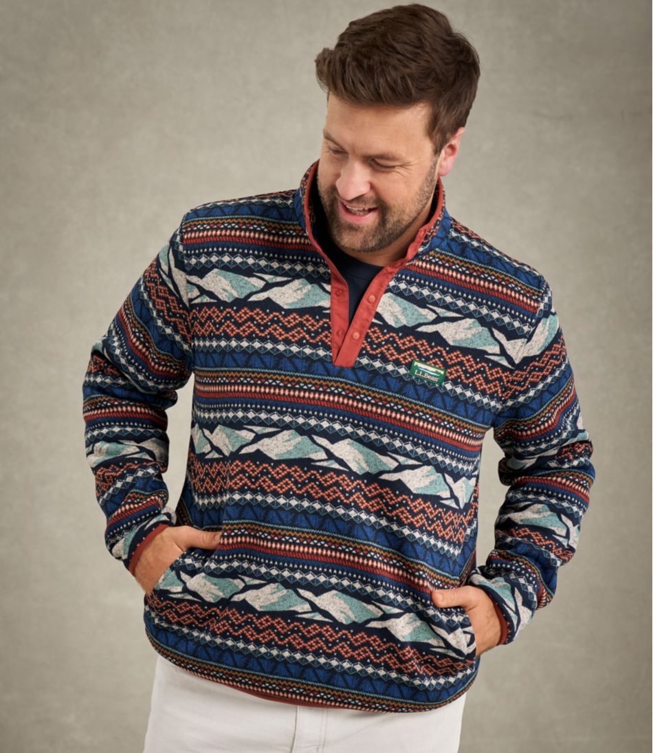 Men's L.L.Bean Sweater Fleece Pullover, Print | L.L.Bean near me
