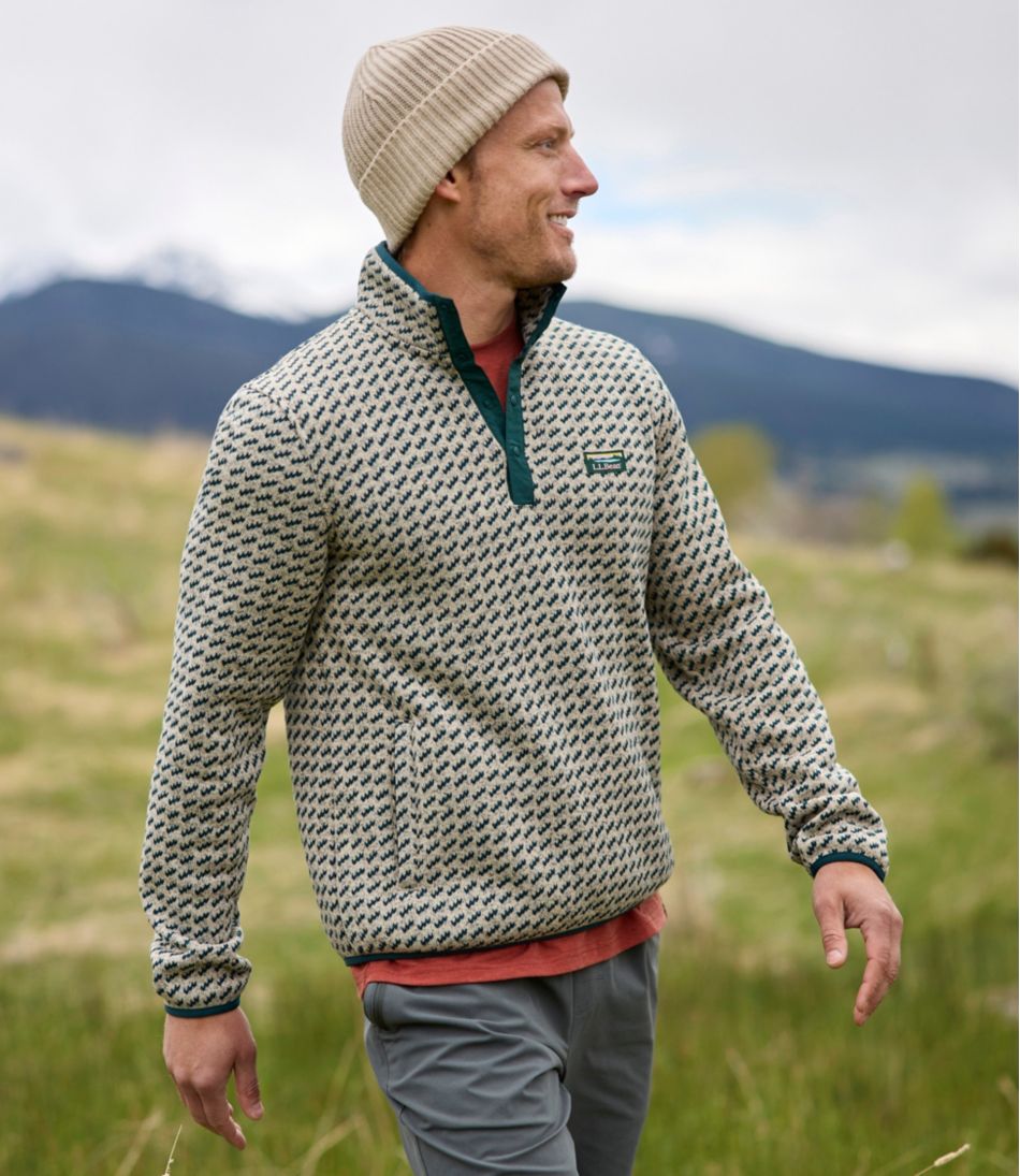 Men's L.L.Bean Sweater Fleece Pullover, Print | L.L.Bean near me