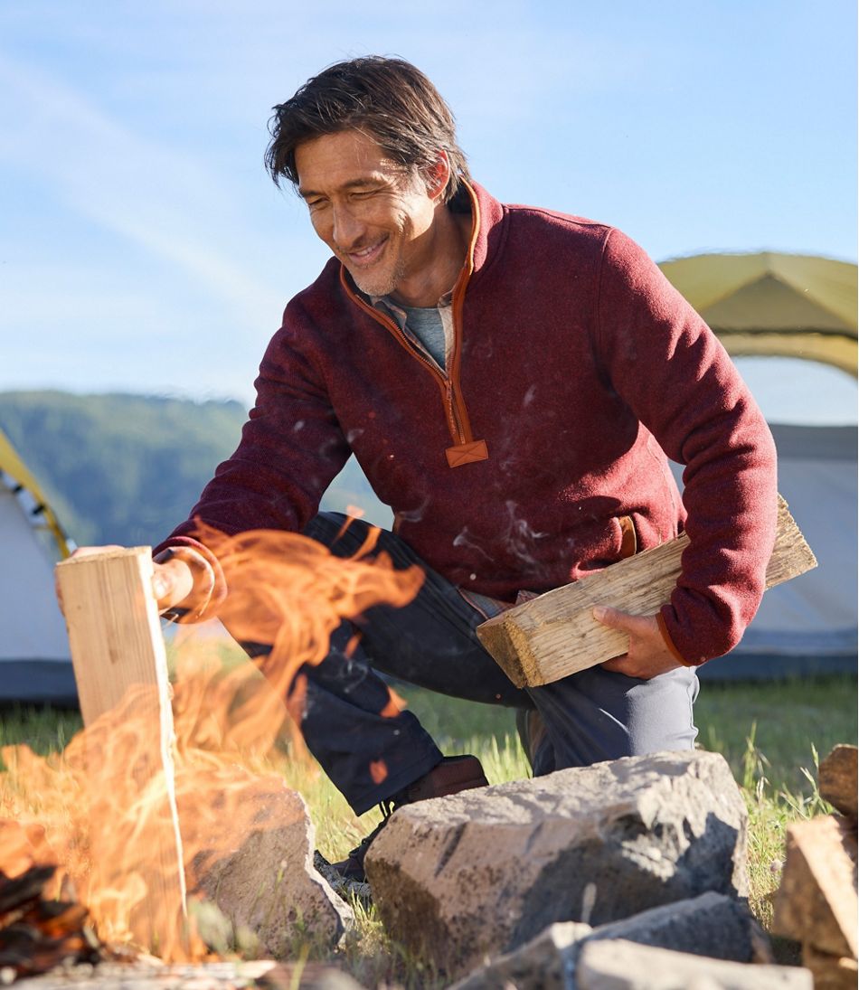 Men's Bean's Sweater Fleece Half-Zip Pullover | L.L.Bean discount