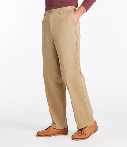 Men's Wrinkle-Free Double L® Chinos, Natural Fit, Hidden Comfort, Plain Front | L.L.Bean near me