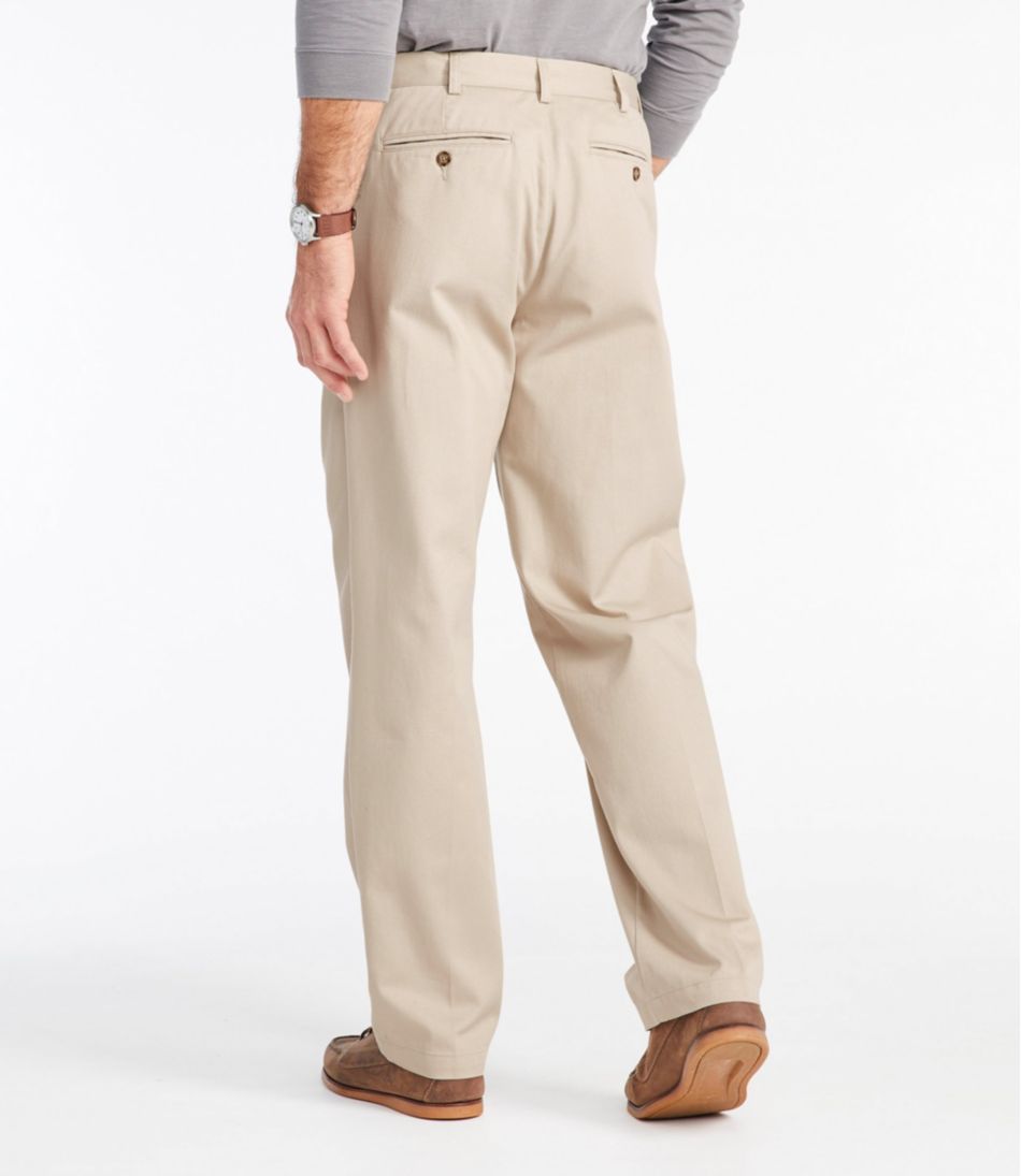 Men's Wrinkle-Free Double L® Chinos, Natural Fit, Hidden Comfort, Pleated | L.L.Bean online