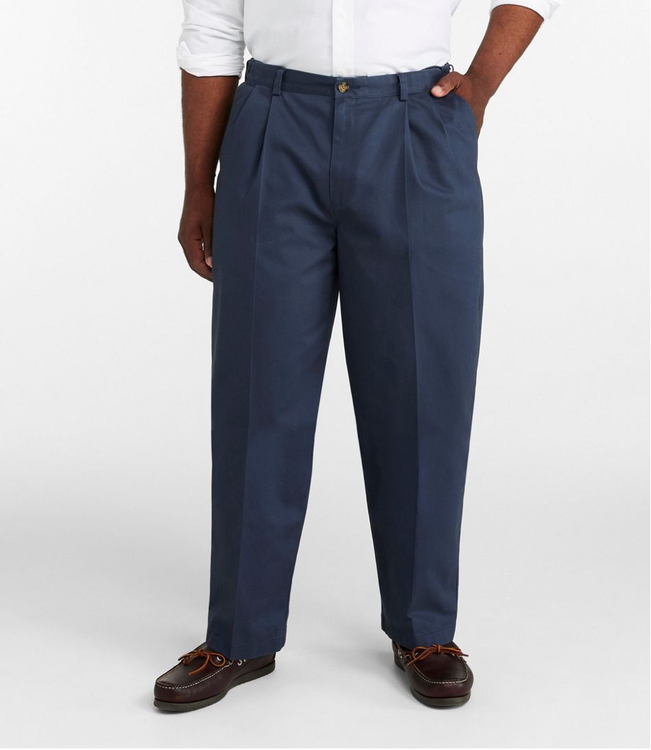 Men's Wrinkle-Free Double L® Chinos, Natural Fit, Hidden Comfort, Pleated | L.L.Bean online