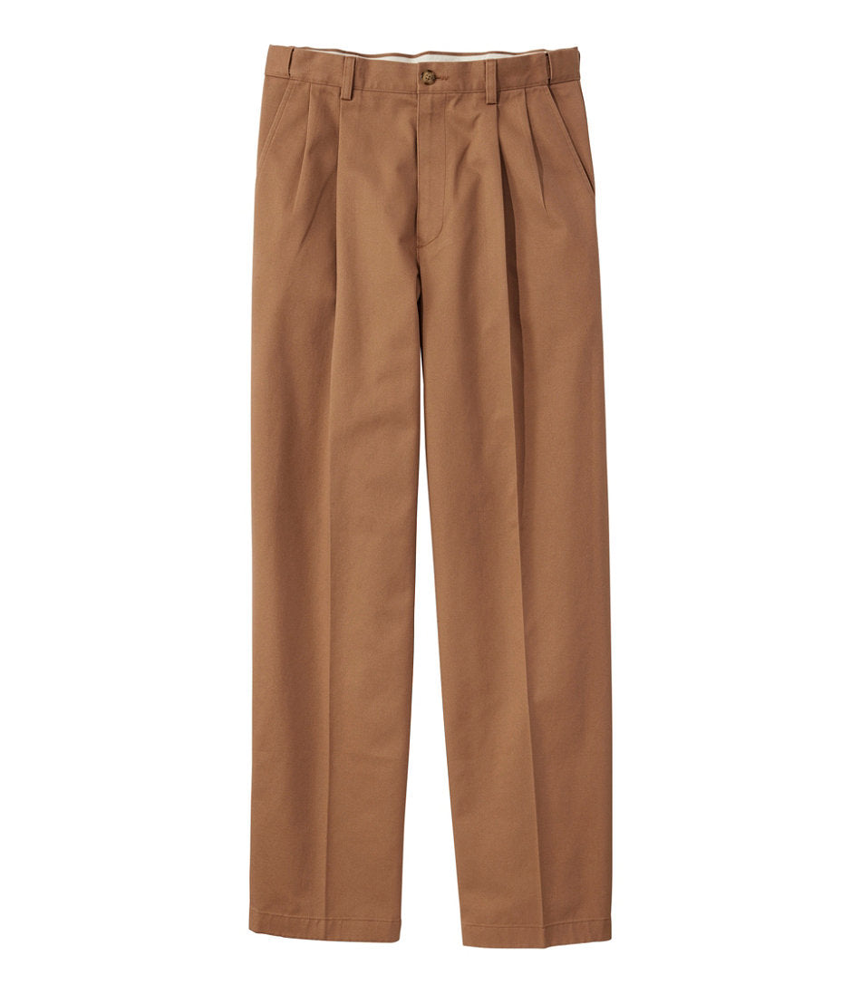 Men's Wrinkle-Free Double L® Chinos, Natural Fit, Hidden Comfort, Pleated | L.L.Bean online - US 6422