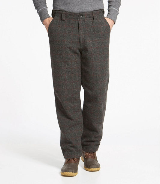 Men's Maine Guide Wool Pants with PrimaLoft, Plaid | L.L.Bean on sale