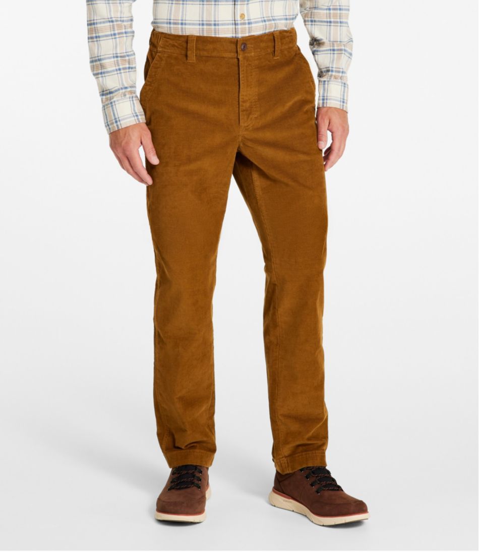 Men's BeanFlex® Corduroy Pants, Standard Fit, Straight Leg, Comfort Waist | L.L.Bean outlet
