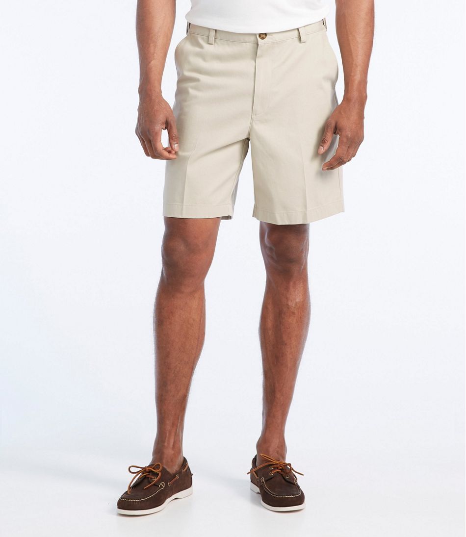 Men's Wrinkle-Free Double L® Chino Shorts, Natural Fit, Hidden Comfort Waist, 8" | L.L.Bean on sale