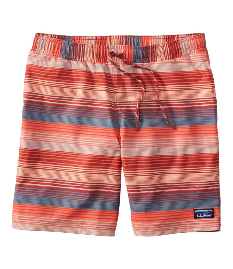 Men's Vacationland Stretch Swim Trunks, Print, 8" | L.L.Bean outlet