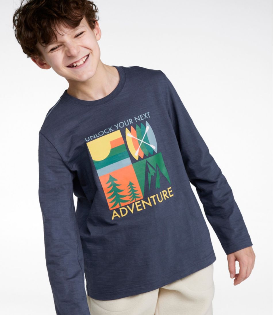 Kids' Graphic Tee, Long-Sleeve Glow-in-the-Dark | L.L.Bean near me