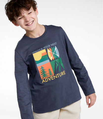 Kids' Graphic Tee, Long-Sleeve Glow-in-the-Dark | L.L.Bean near me