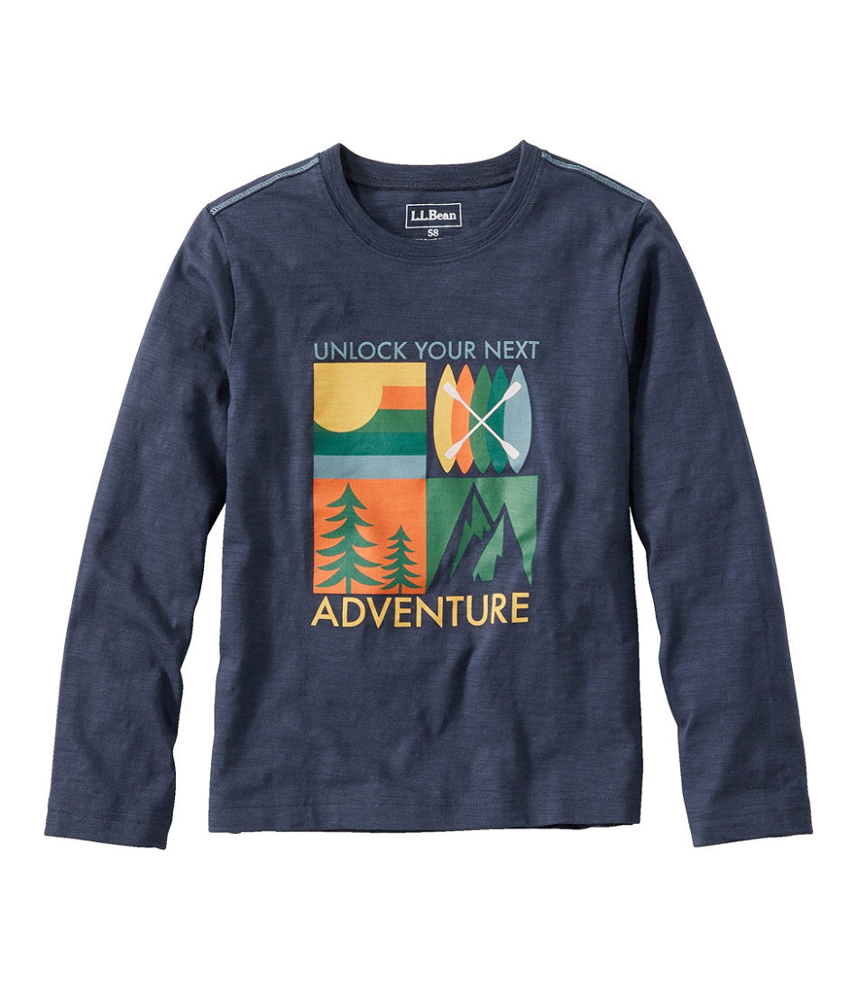 Kids' Graphic Tee, Long-Sleeve Glow-in-the-Dark | L.L.Bean near me - US 8878