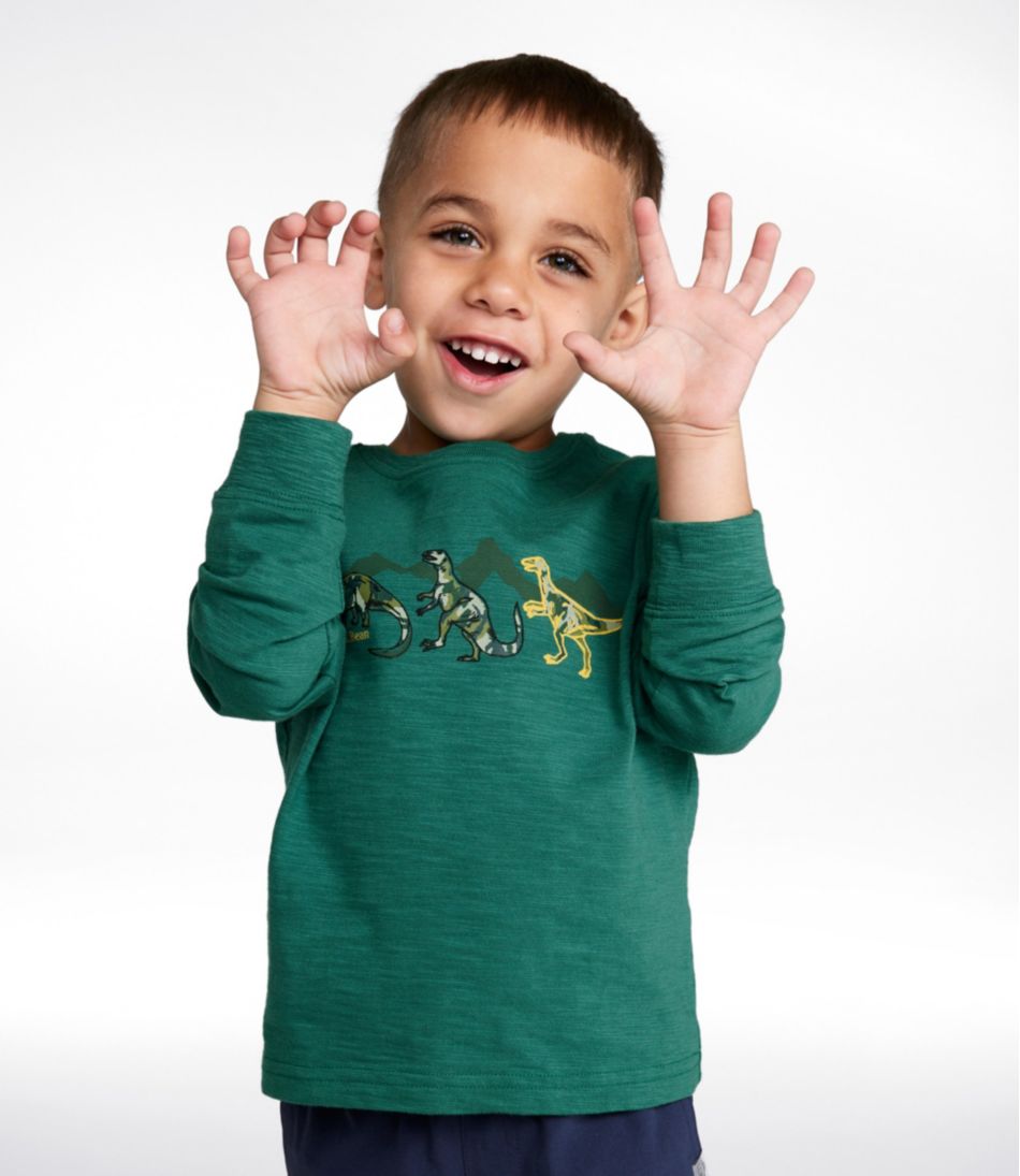 Infants' and Toddlers' Graphic Tee, Long-Sleeve Glow-in-the-Dark | L.L.Bean outlet