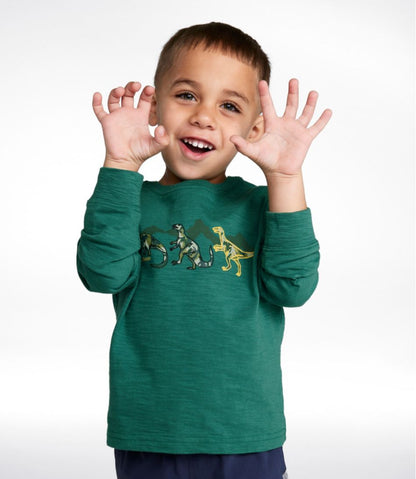Infants' and Toddlers' Graphic Tee, Long-Sleeve Glow-in-the-Dark | L.L.Bean outlet