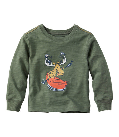 Infants' and Toddlers' Graphic Tee, Long-Sleeve Glow-in-the-Dark | L.L.Bean outlet - US 8836
