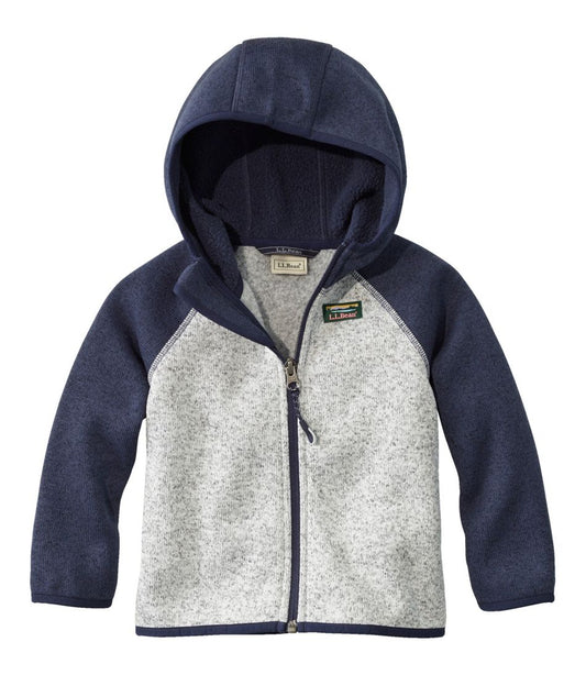 Infants' and Toddlers' L.L.Bean Sweater Fleece, Hooded Colorblock | L.L.Bean online
