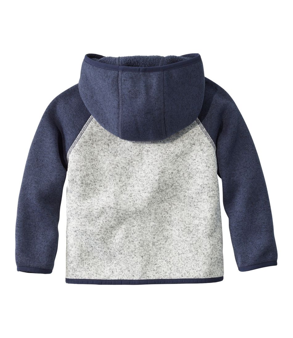 Infants' and Toddlers' L.L.Bean Sweater Fleece, Hooded Colorblock | L.L.Bean online