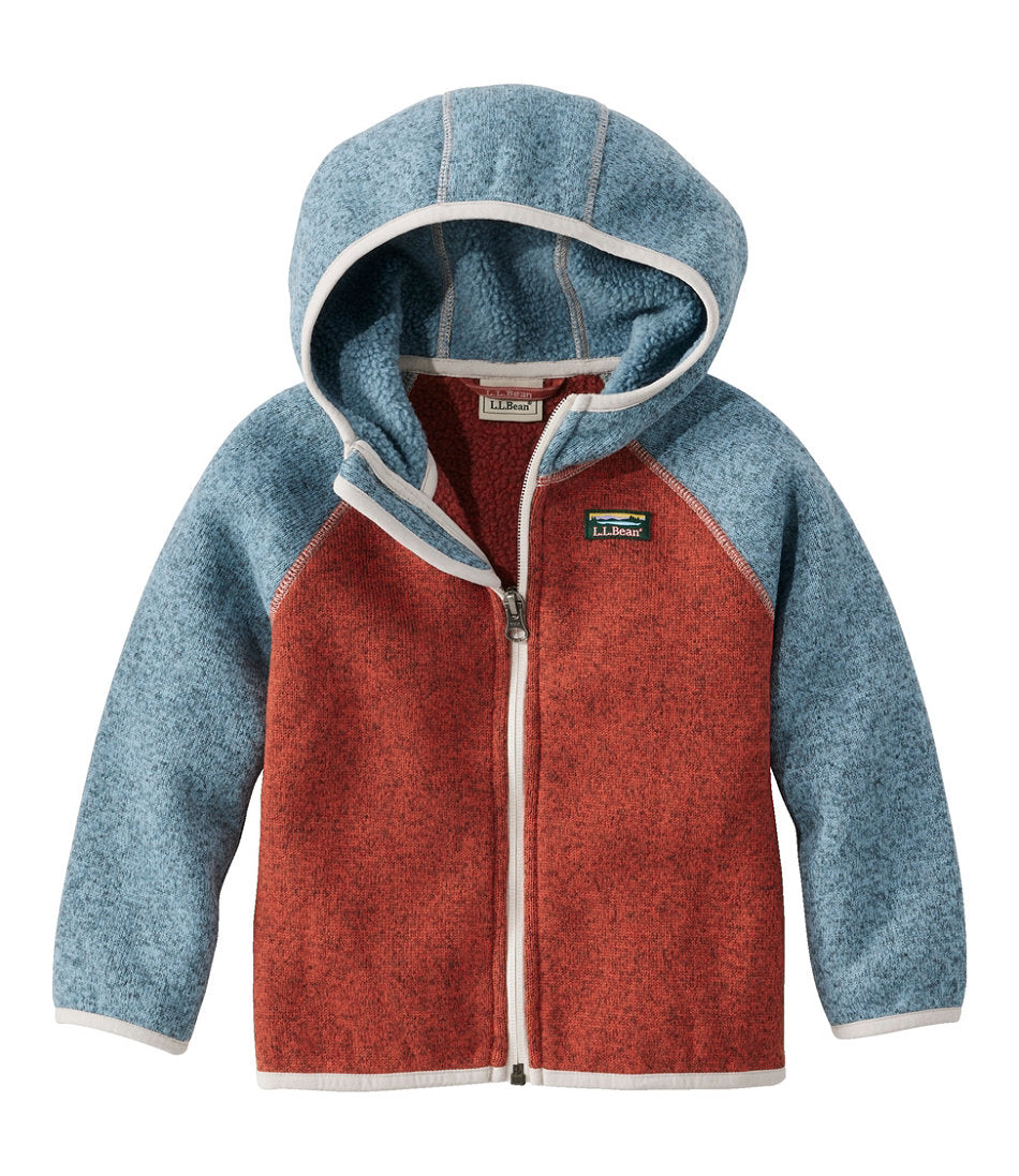 Infants' and Toddlers' L.L.Bean Sweater Fleece, Hooded Colorblock | L.L.Bean online - US 5216
