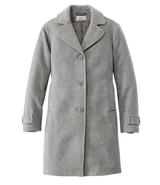 Women's Classic Lambswool Polo Coat, Three-Quarter Length | L.L.Bean outlet