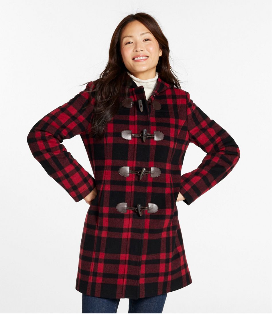 Women's Classic Lambswool Duffel Coat, Pattern | L.L.Bean sale