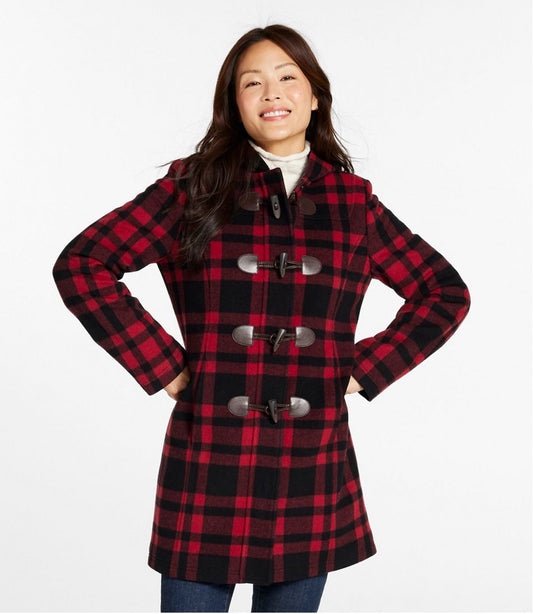 Women's Classic Lambswool Duffel Coat, Pattern | L.L.Bean sale