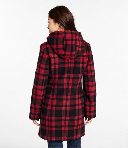 Women's Classic Lambswool Duffel Coat, Pattern | L.L.Bean sale