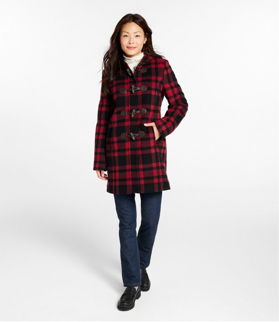 Women's Classic Lambswool Duffel Coat, Pattern | L.L.Bean sale