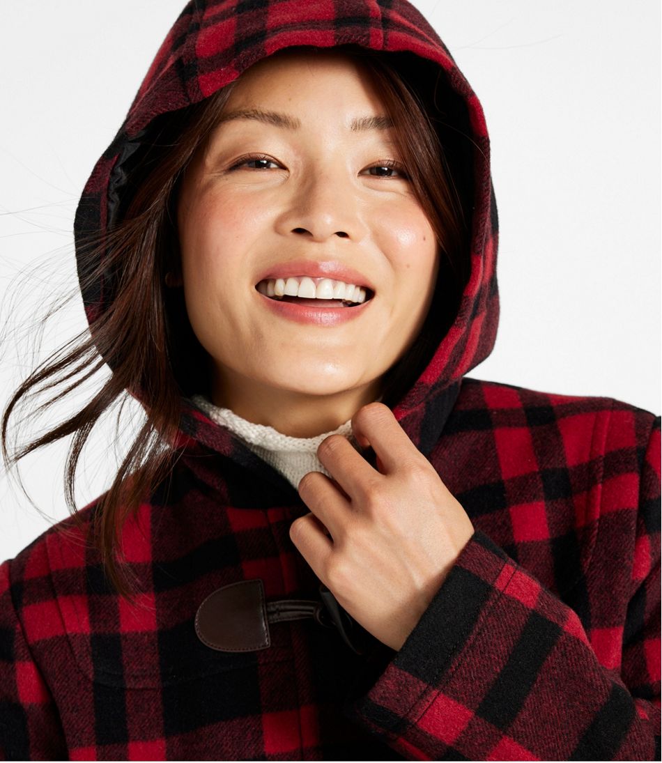 Women's Classic Lambswool Duffel Coat, Pattern | L.L.Bean sale