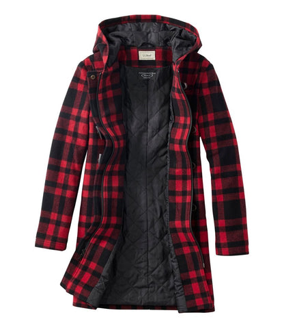 Women's Classic Lambswool Duffel Coat, Pattern | L.L.Bean sale