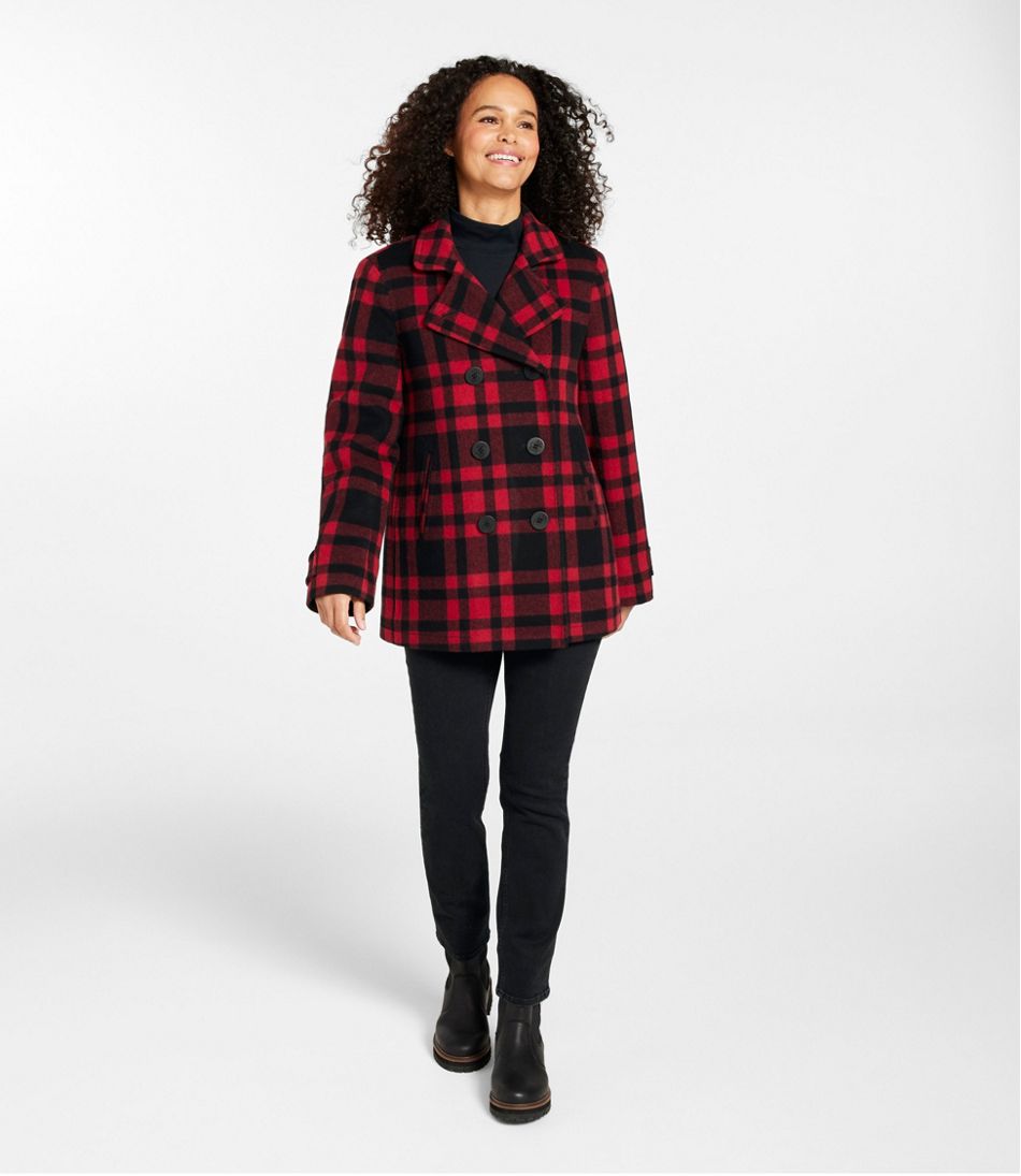 Women's Classic Lambswool Peacoat, Pattern | L.L.Bean near me