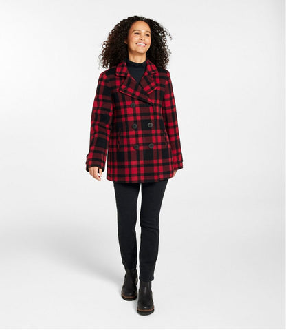Women's Classic Lambswool Peacoat, Pattern | L.L.Bean near me