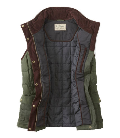Women's L.L.Bean Upcountry Waxed Cotton Down Vest | L.L.Bean for sale