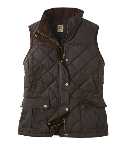 Women's L.L.Bean Upcountry Waxed Cotton Down Vest | L.L.Bean for sale - US 4491