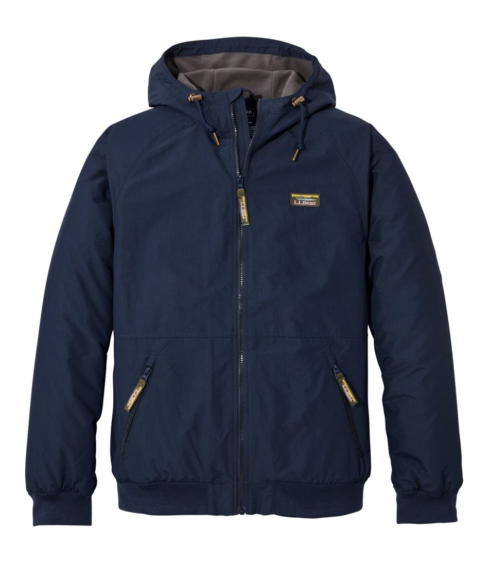 Men's Insulated 3-Season Bomber Hooded Jacket | L.L.Bean outlet