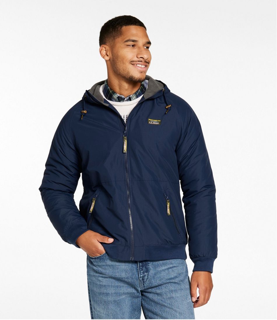 Men's Insulated 3-Season Bomber Hooded Jacket | L.L.Bean outlet