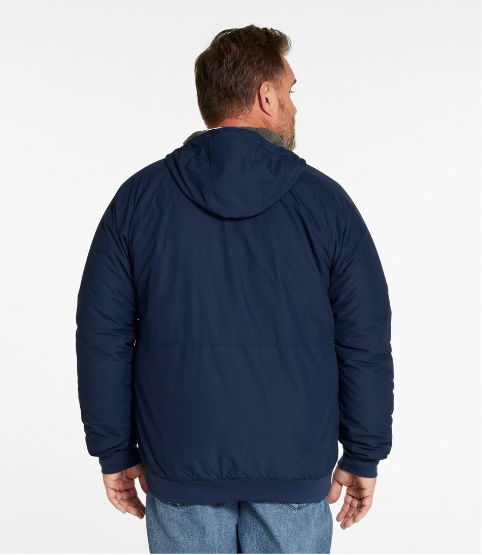 Men's Insulated 3-Season Bomber Hooded Jacket | L.L.Bean outlet