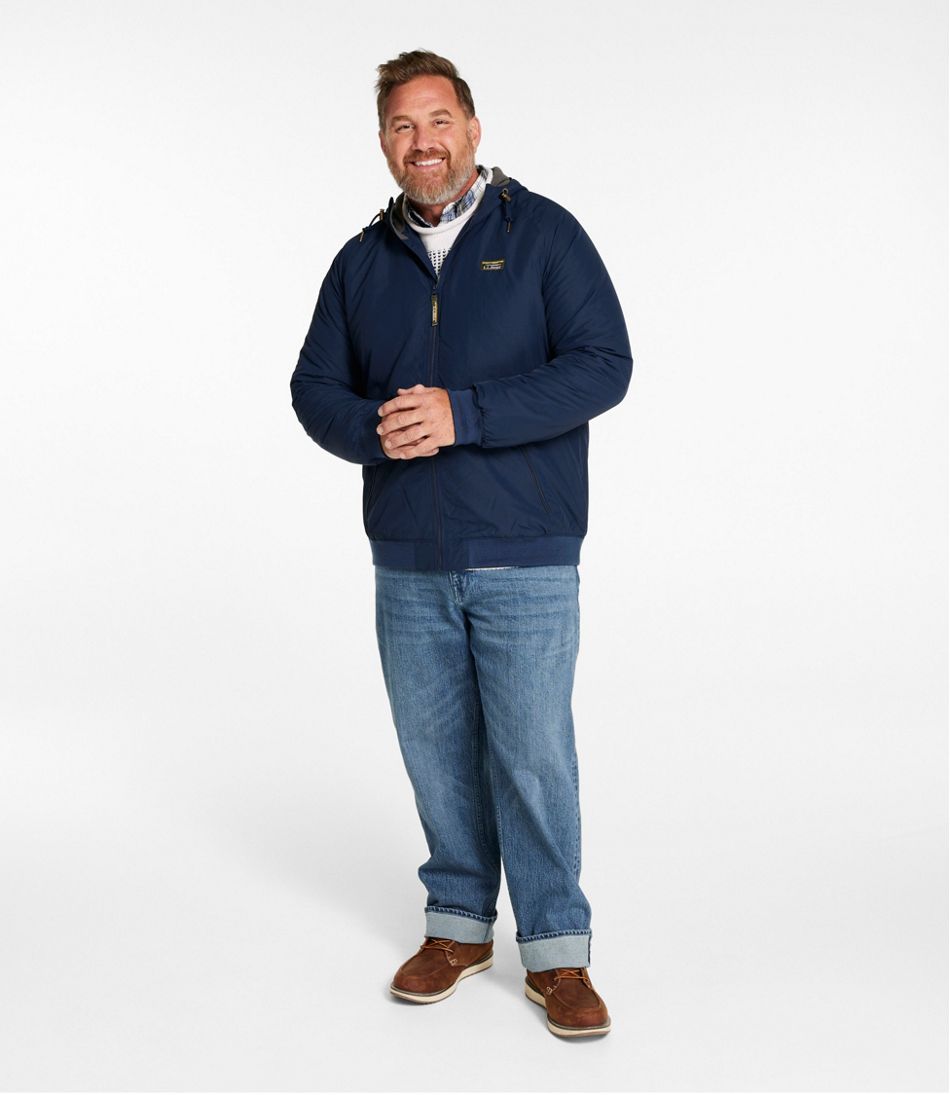 Men's Insulated 3-Season Bomber Hooded Jacket | L.L.Bean outlet