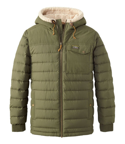 Men's Mountain Classic Down Hooded Jacket, Sherpa-Lined | L.L.Bean on sale