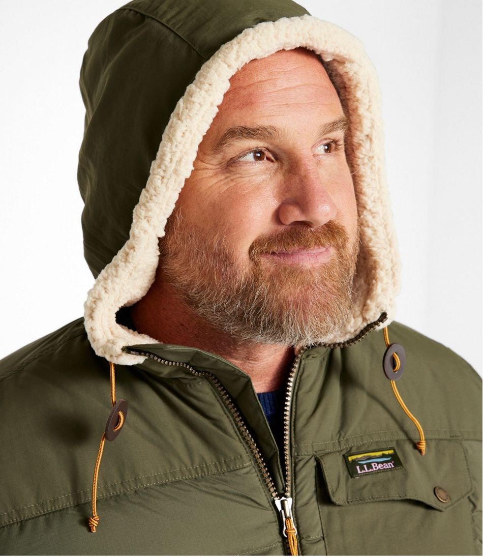 Men's Mountain Classic Down Hooded Jacket, Sherpa-Lined | L.L.Bean on sale