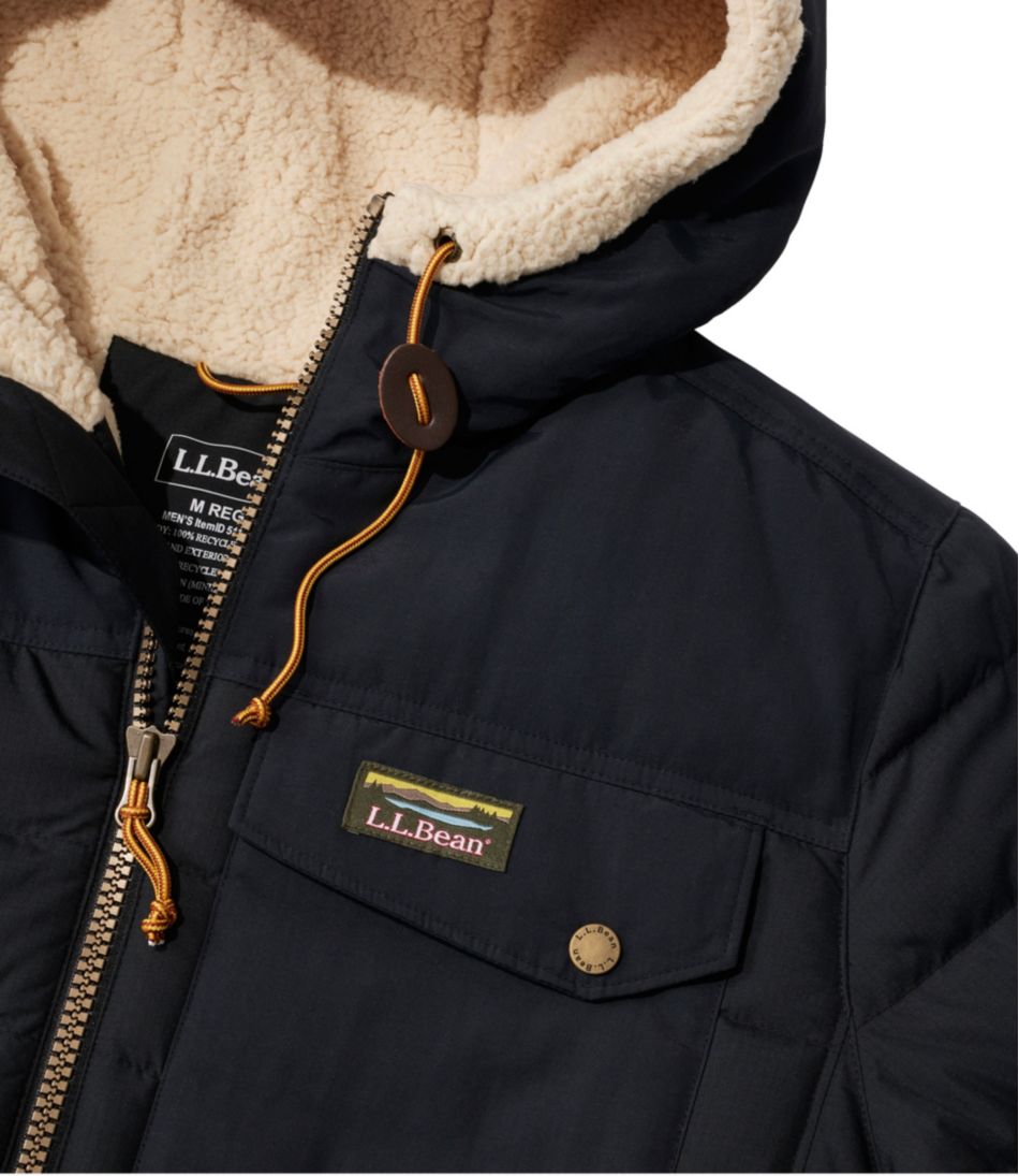 Men's Mountain Classic Down Hooded Jacket, Sherpa-Lined | L.L.Bean on sale