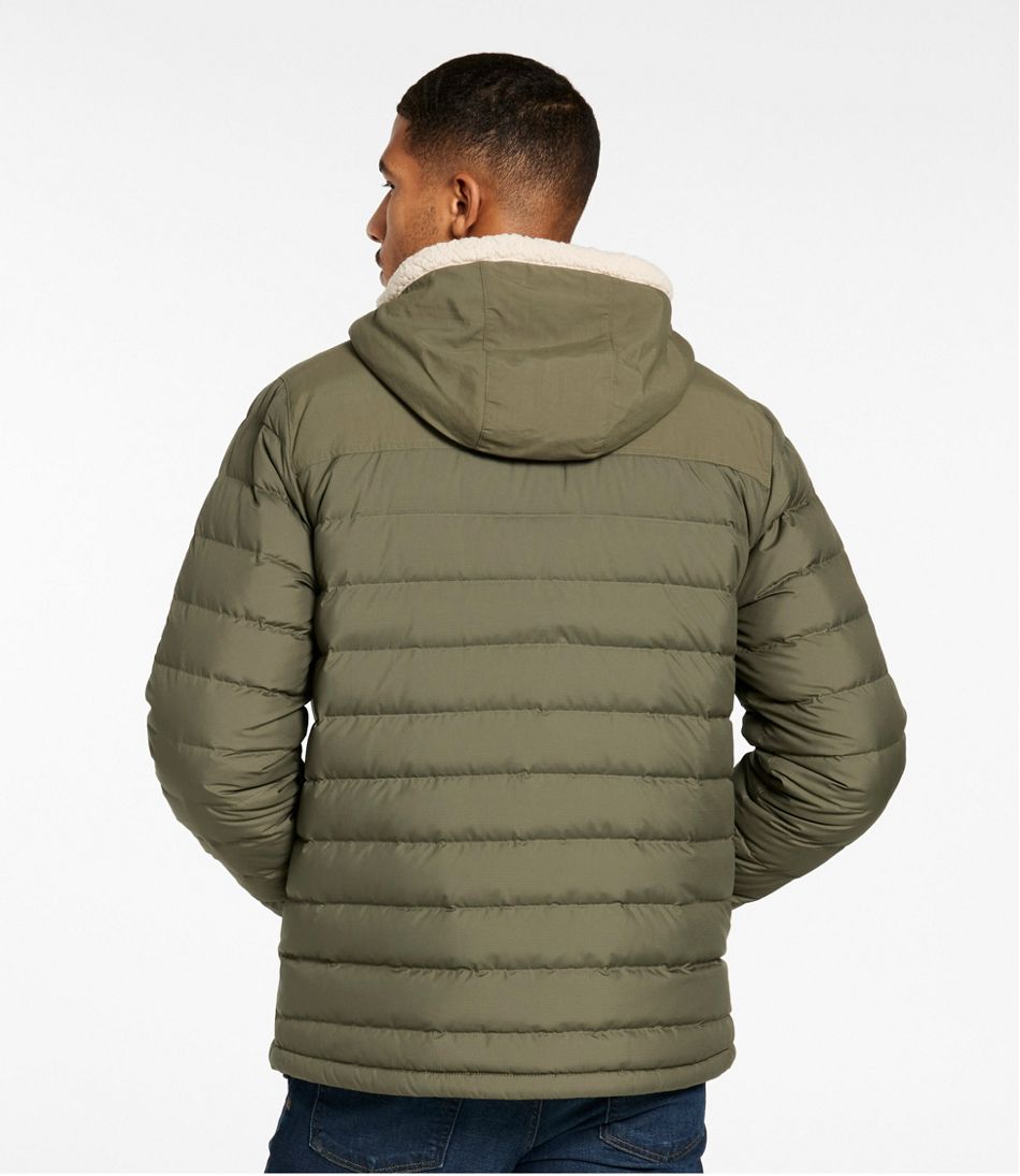 Men's Mountain Classic Down Hooded Jacket, Sherpa-Lined | L.L.Bean on sale