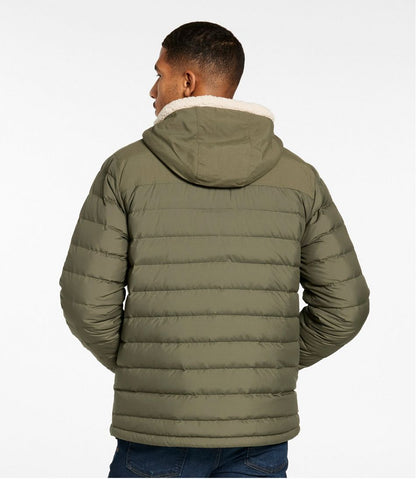 Men's Mountain Classic Down Hooded Jacket, Sherpa-Lined | L.L.Bean on sale
