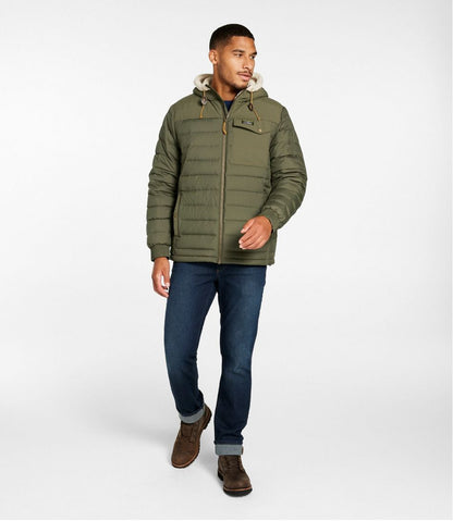 Men's Mountain Classic Down Hooded Jacket, Sherpa-Lined | L.L.Bean on sale