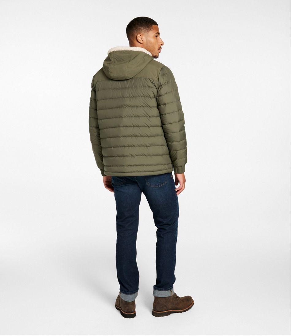 Men's Mountain Classic Down Hooded Jacket, Sherpa-Lined | L.L.Bean on sale