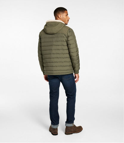 Men's Mountain Classic Down Hooded Jacket, Sherpa-Lined | L.L.Bean on sale