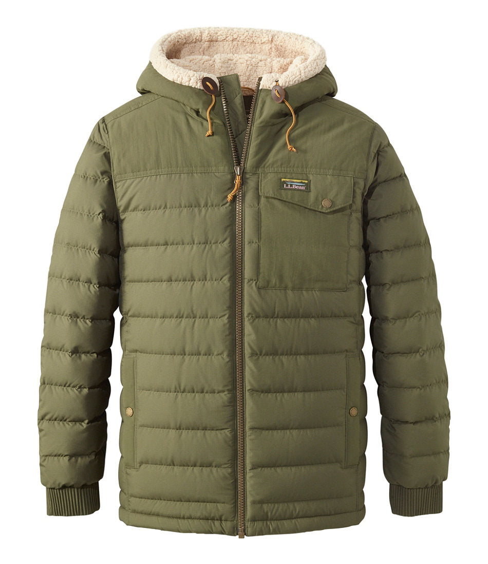 Men's Mountain Classic Down Hooded Jacket, Sherpa-Lined | L.L.Bean on sale - US 2372