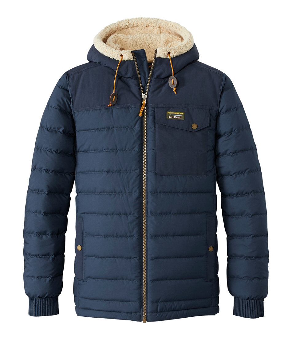 Men's Mountain Classic Down Hooded Jacket, Sherpa-Lined | L.L.Bean on sale - US 2372