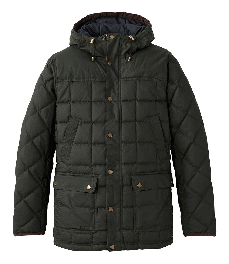 Men's Upcountry Waxed Down Hooded Jacket | L.L.Bean near me - US 8935
