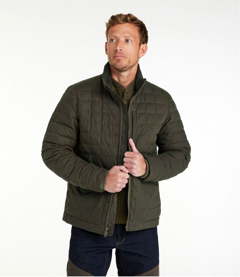 Men's L.L.Bean Upcountry Waxed Cotton Down Sweater | L.L.Bean outlet